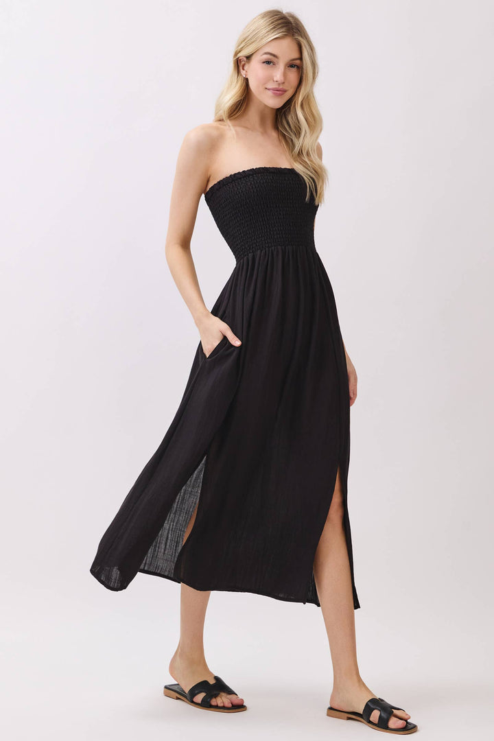 Lyla Strapless dress - Black