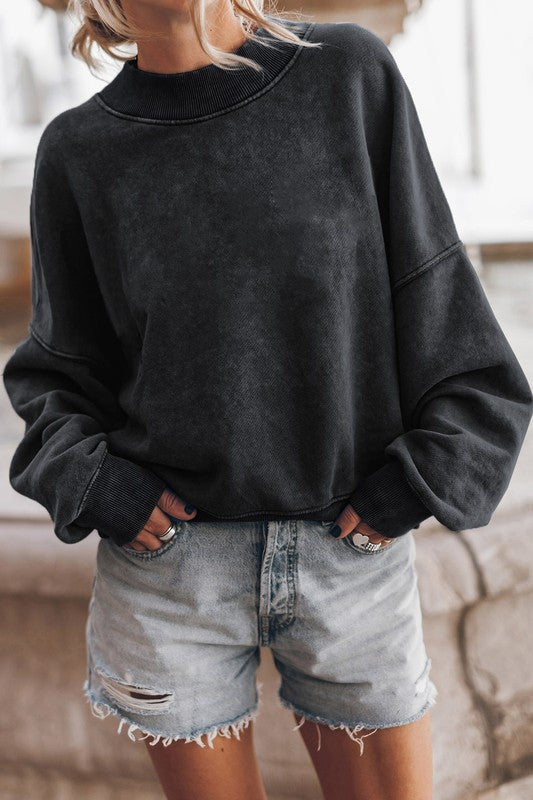 Mineral Washed Acid dye Sweatshirt Pullover | ONLINE EXCLUSIVE