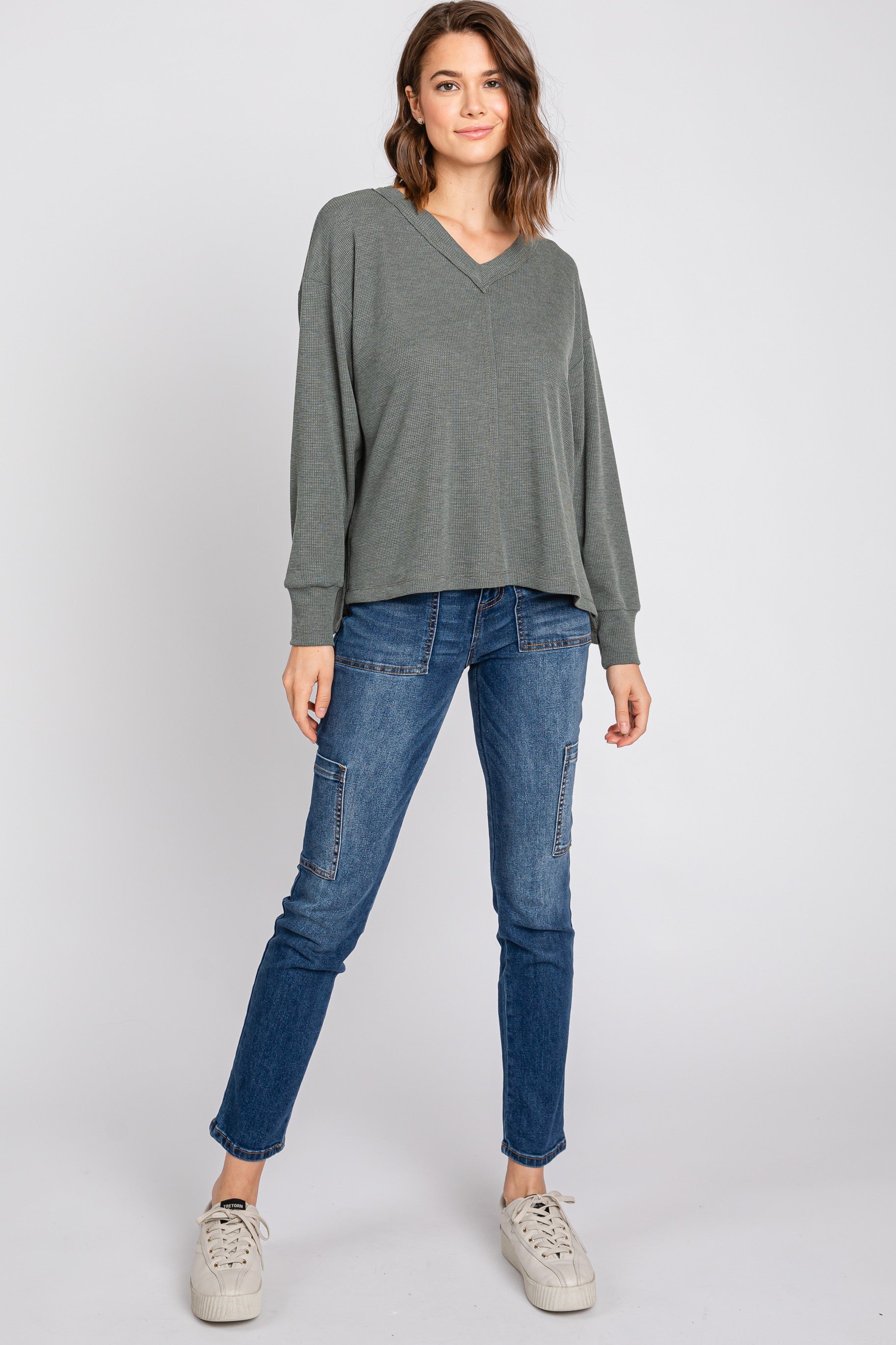 Campbell V-Neck Long Sleeve Top
