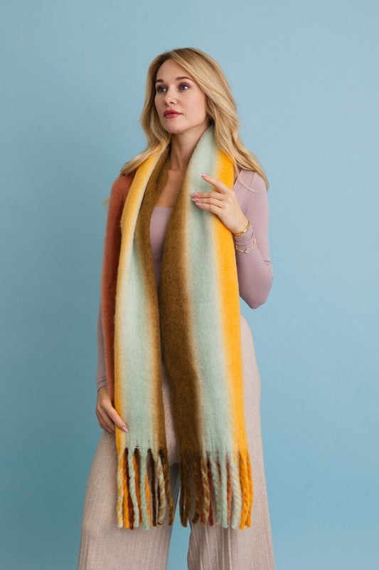 Ombre Dream Luxe Fringe Blanket Scarf | ONLINE EXCLUSIVE