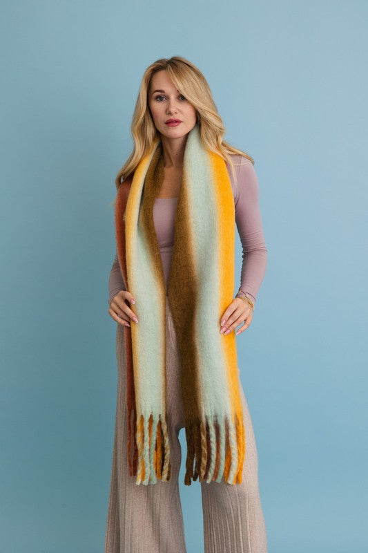 Ombre Dream Luxe Fringe Blanket Scarf | ONLINE EXCLUSIVE