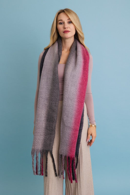 Ombre Dream Luxe Fringe Blanket Scarf | ONLINE EXCLUSIVE