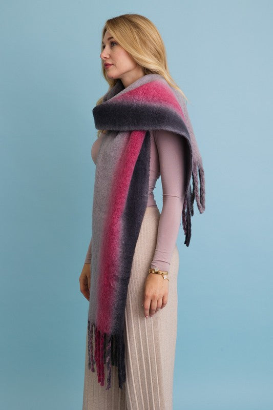 Ombre Dream Luxe Fringe Blanket Scarf | ONLINE EXCLUSIVE