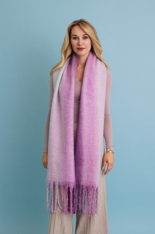 Ombre Dream Luxe Fringe Blanket Scarf | ONLINE EXCLUSIVE