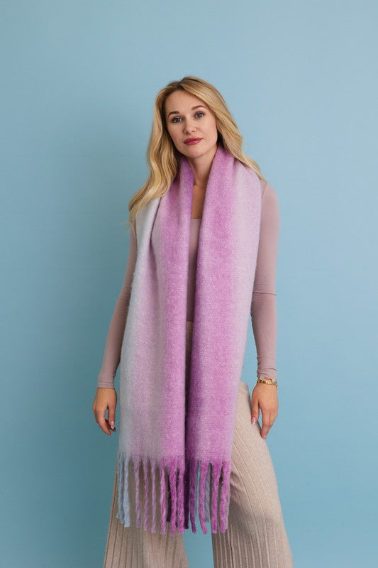 Ombre Dream Luxe Fringe Blanket Scarf | ONLINE EXCLUSIVE