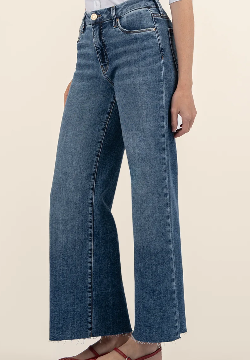 Meg High Waist Ankle Wide Leg Jeans - Family