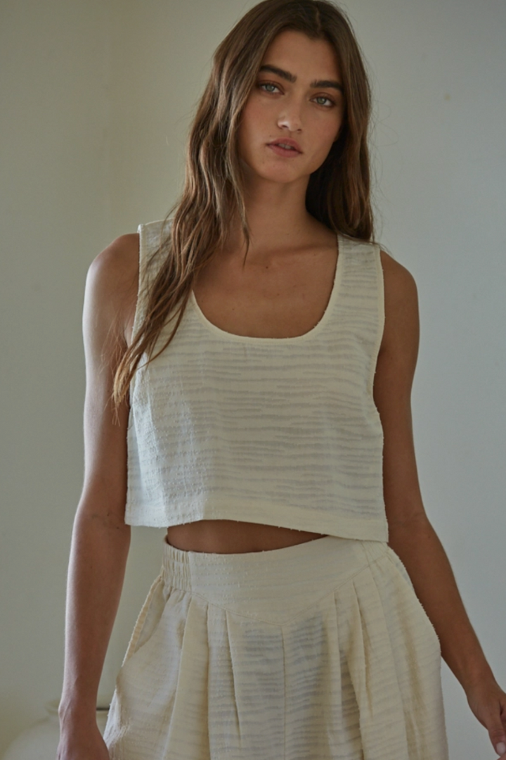 Eva Cotton Cropped Tank