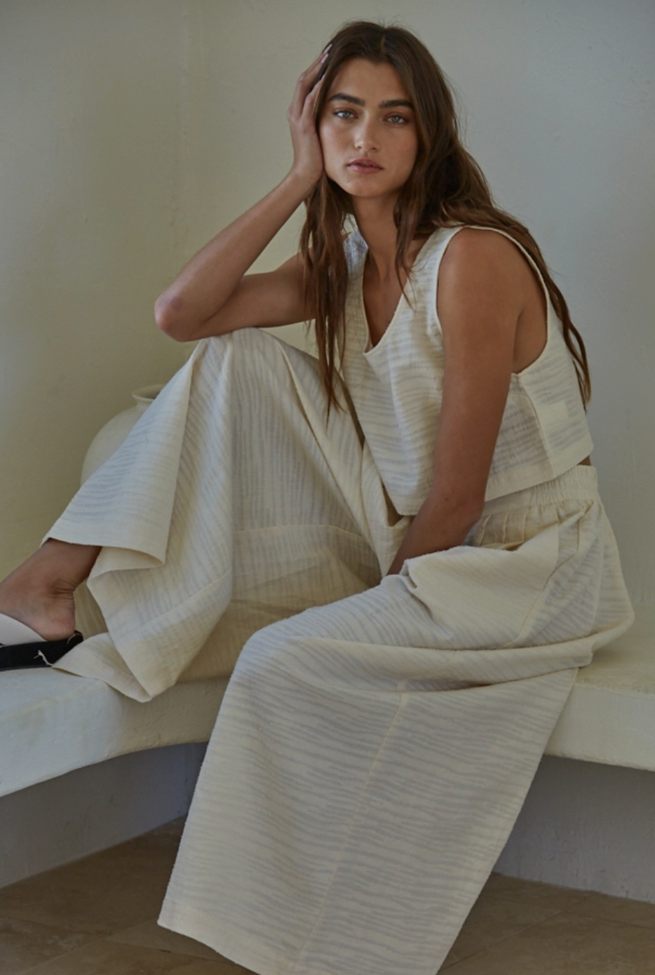 Eva Cotton Cropped Tank