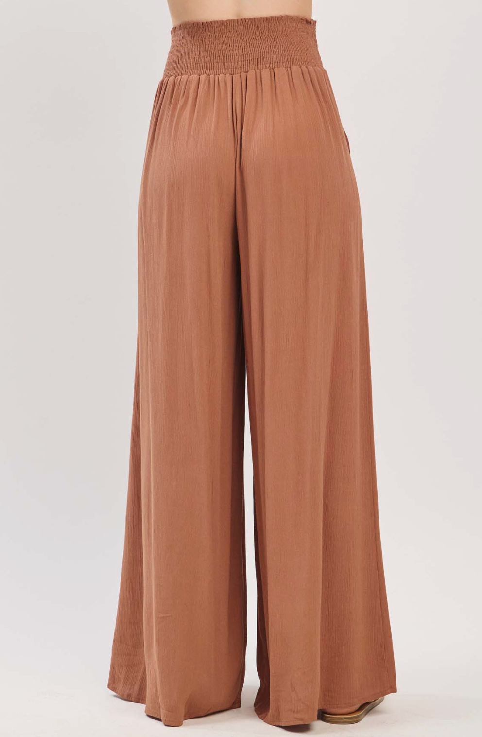 Leah Flowy Pants - Hazelnut