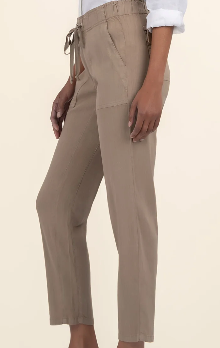 Rosalie Drawstring Pant - Khaki
