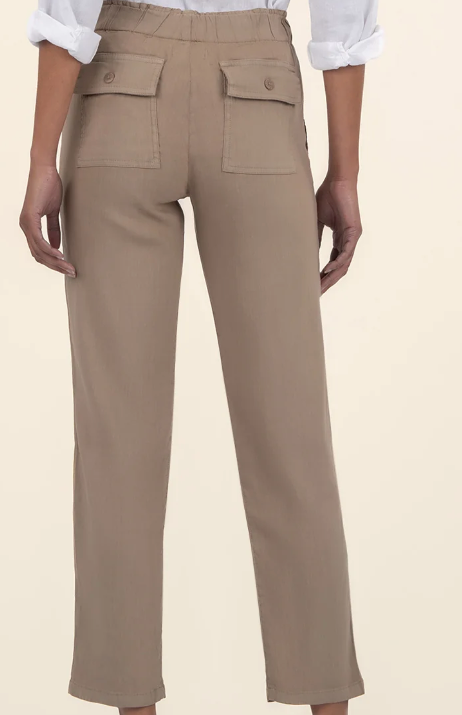 Rosalie Drawstring Pant - Khaki