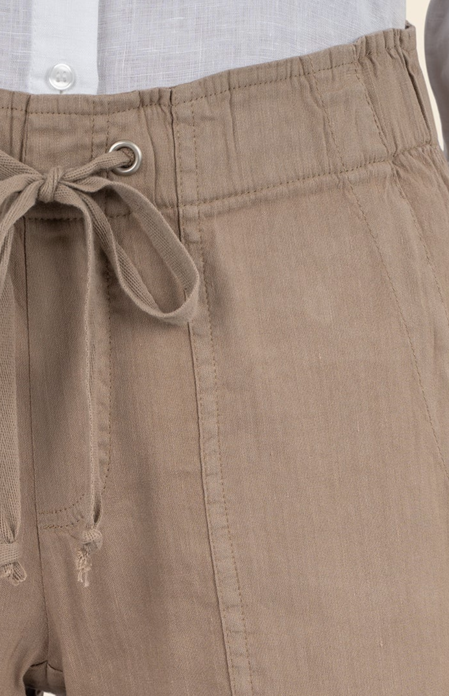 Rosalie Drawstring Pant - Khaki