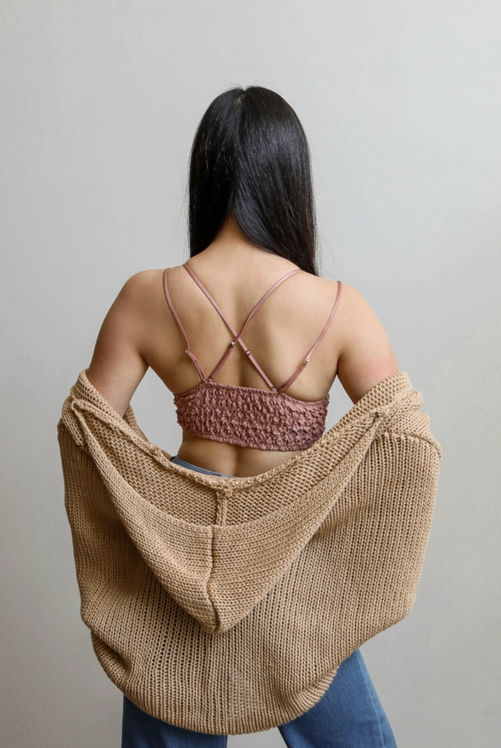 Chloe Lace Bralette - Mauve