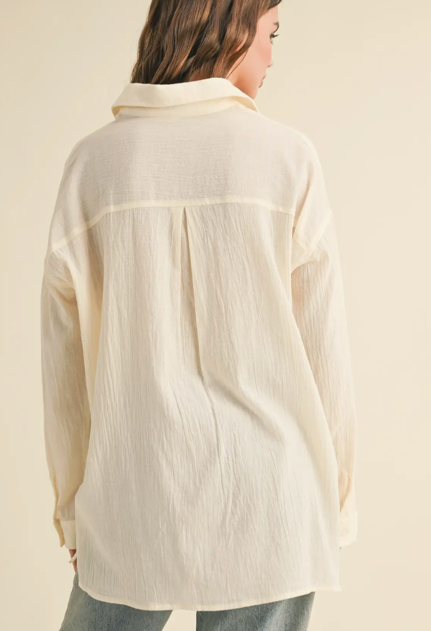 Isabella Cotton Button Down Blouse