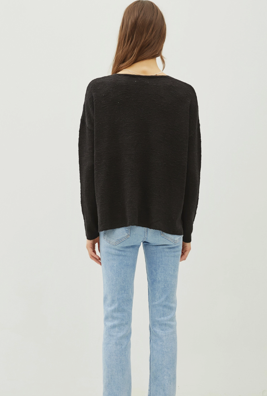Heather V-Neck Sweater