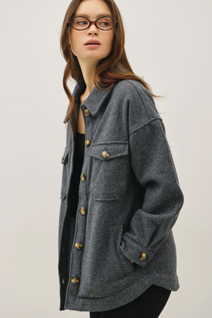 Rebecca Woolen Shacket