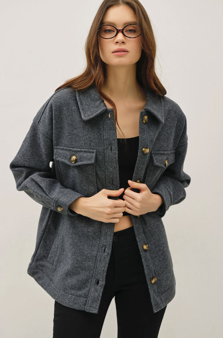 Rebecca Woolen Shacket