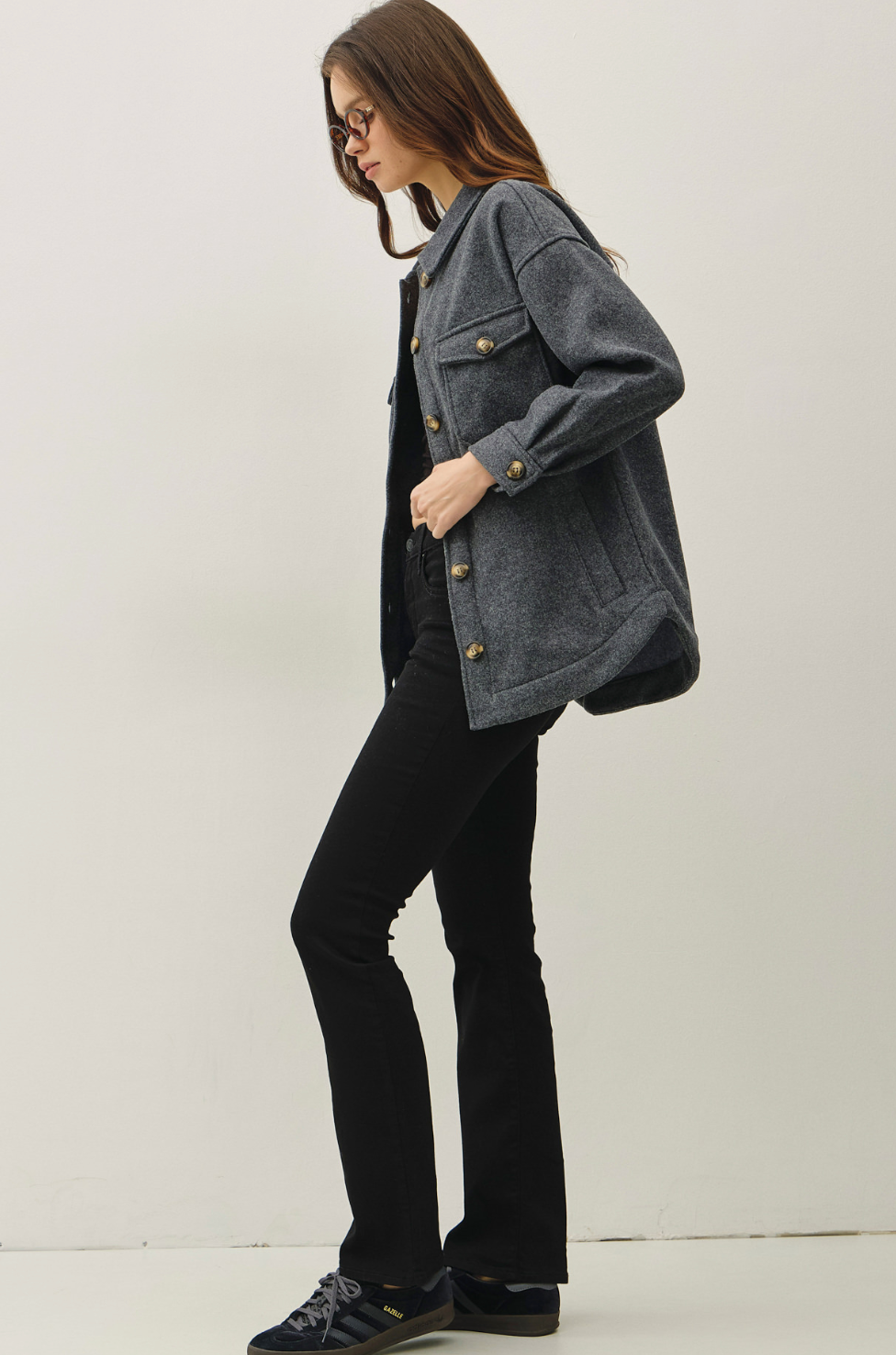 Rebecca Woolen Shacket