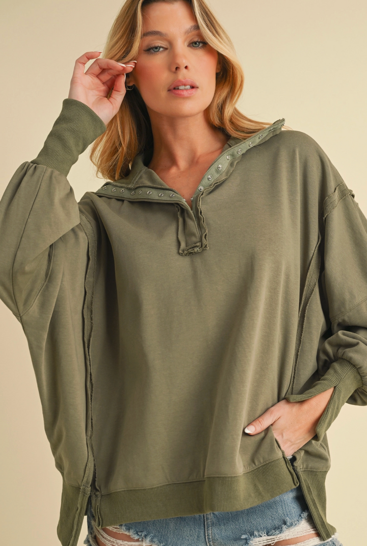 Tamika Henley Sweatshirt