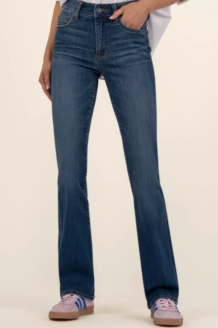 Natalie High Rise Fab Ab Bootcut - Allied Wash