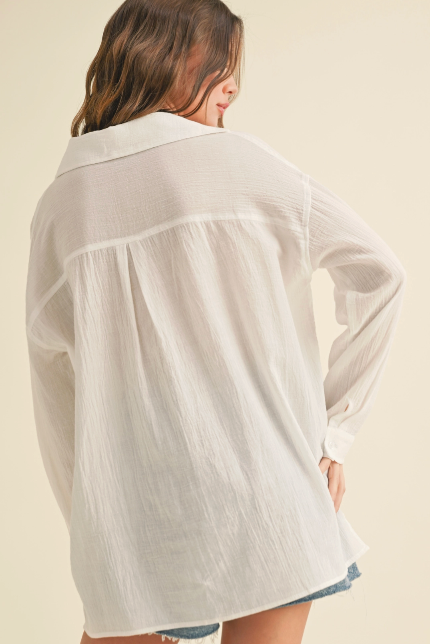 Jada Button Down Cotton Shirt