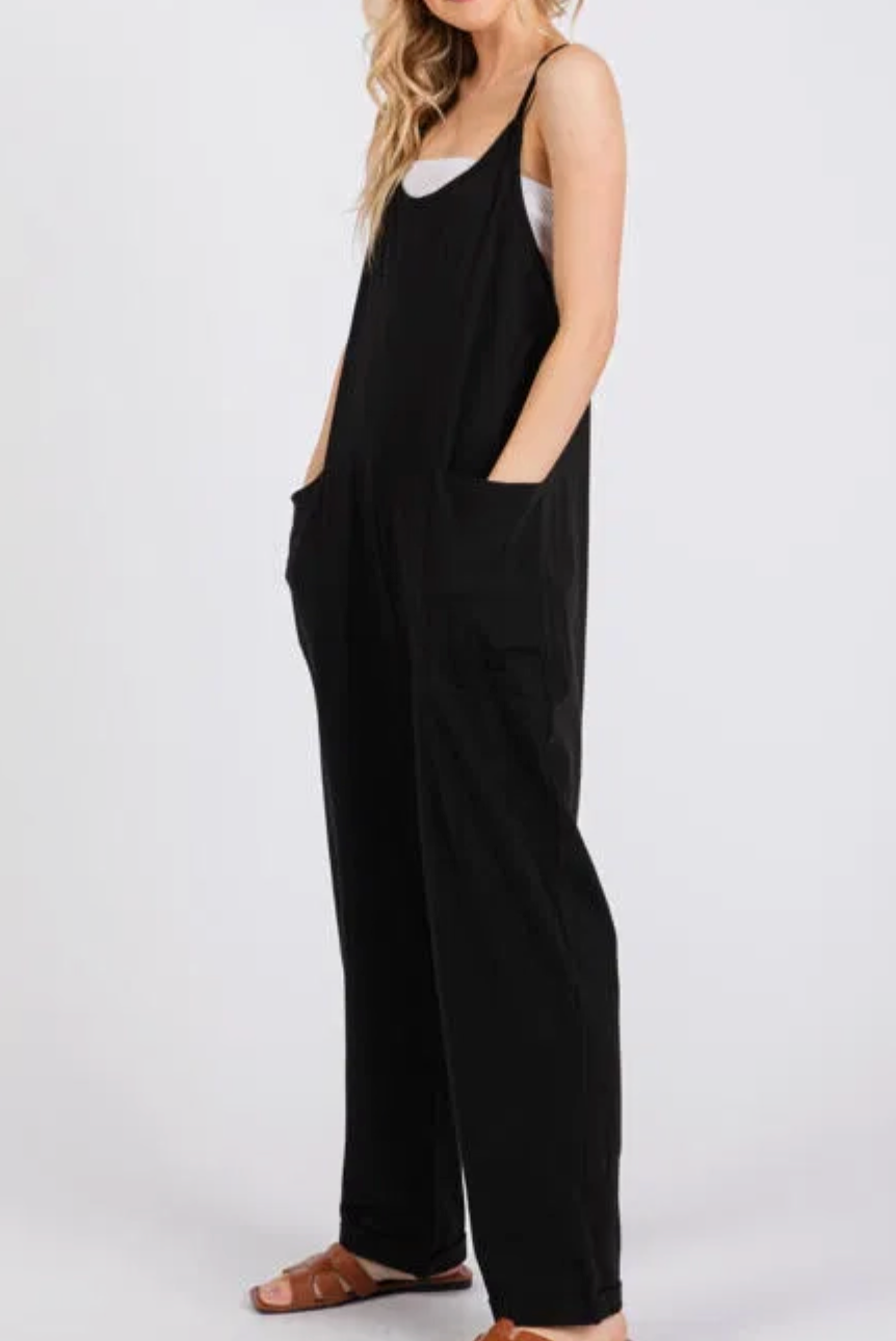 Zoe Relaxed Jumpsuit - Black