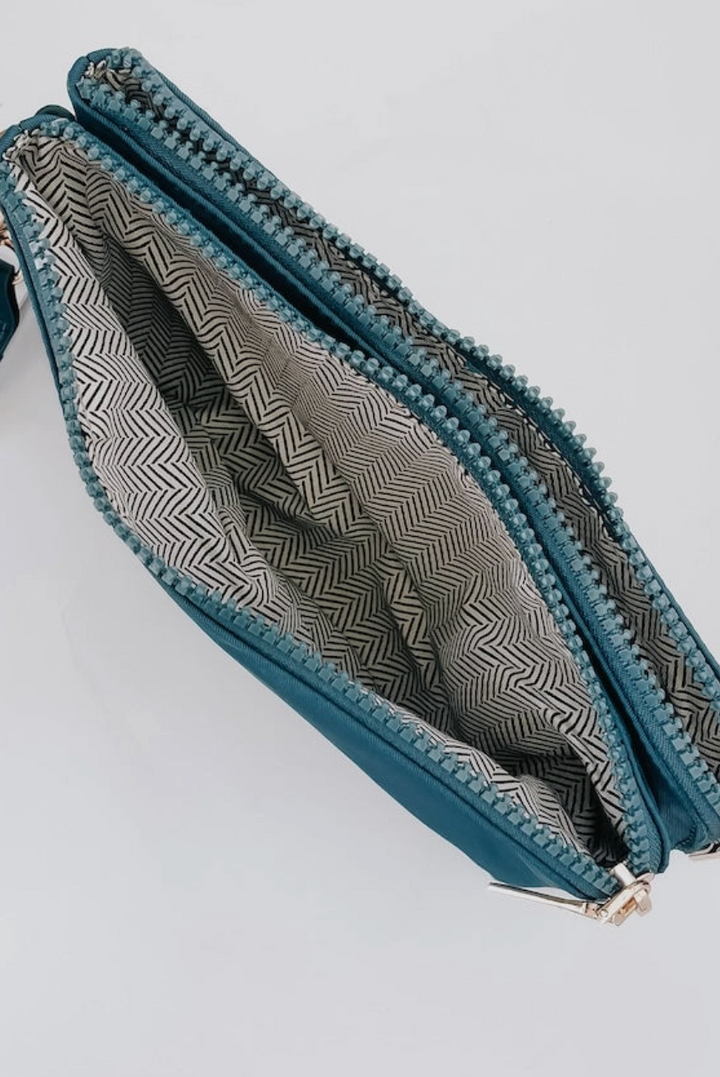 Cove Double Zip Nylon Wristlet Wallet