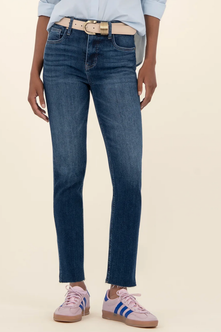 Rachel High Rise Fab Ab Mom Jean - Delight Wash