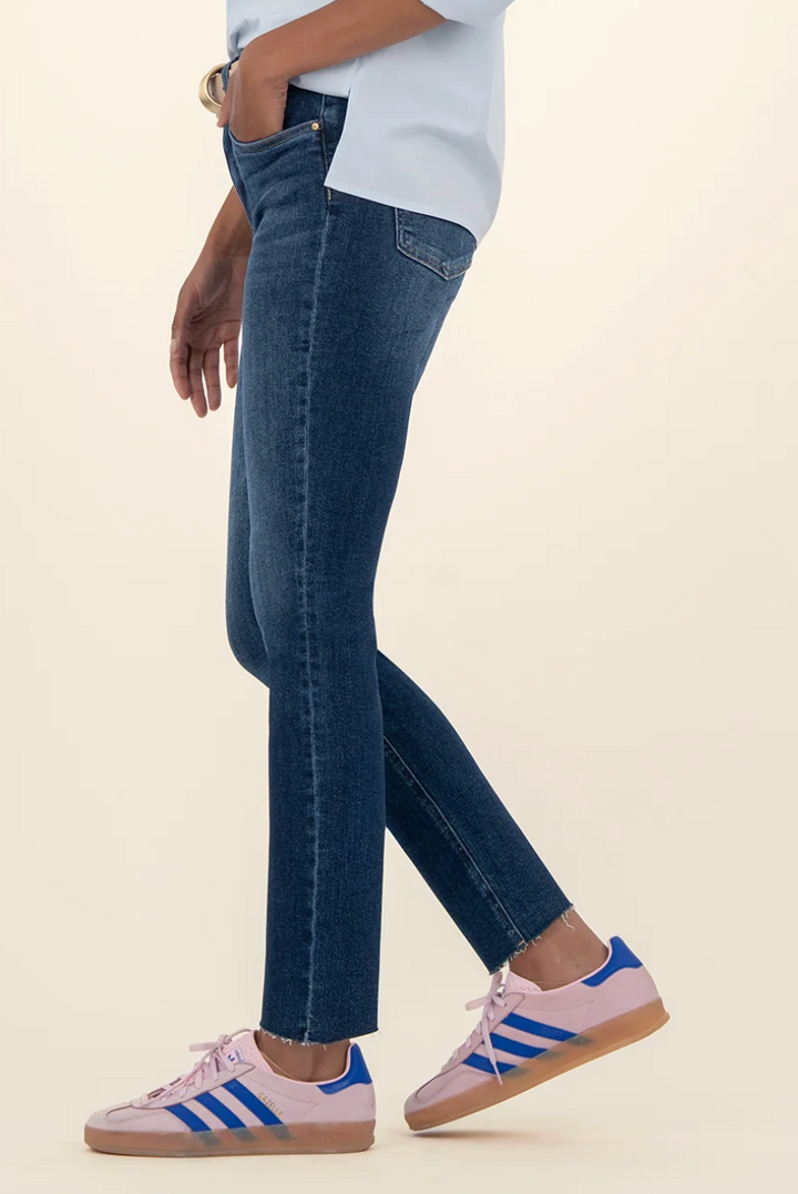 Rachel High Rise Fab Ab Mom Jean - Delight Wash