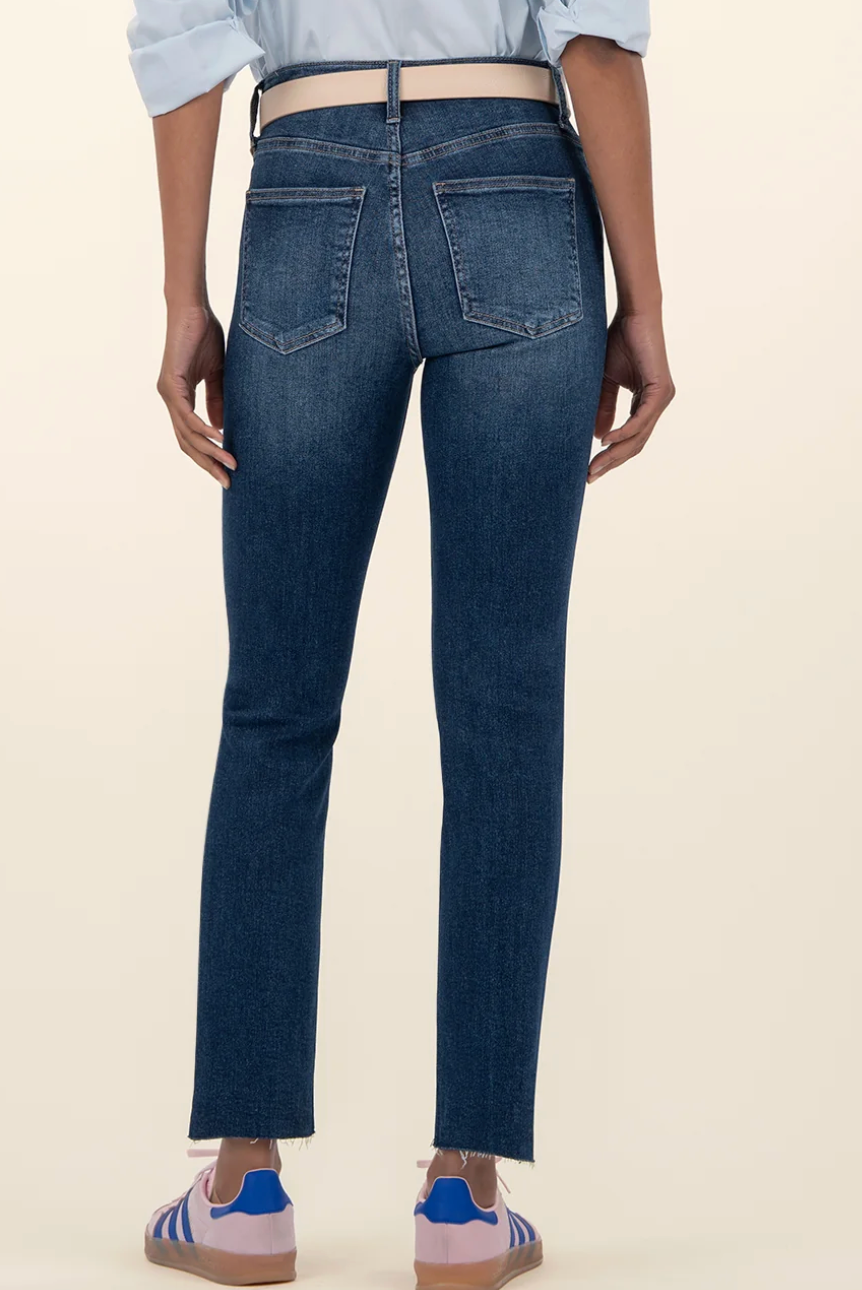 Rachel High Rise Fab Ab Mom Jean - Delight Wash