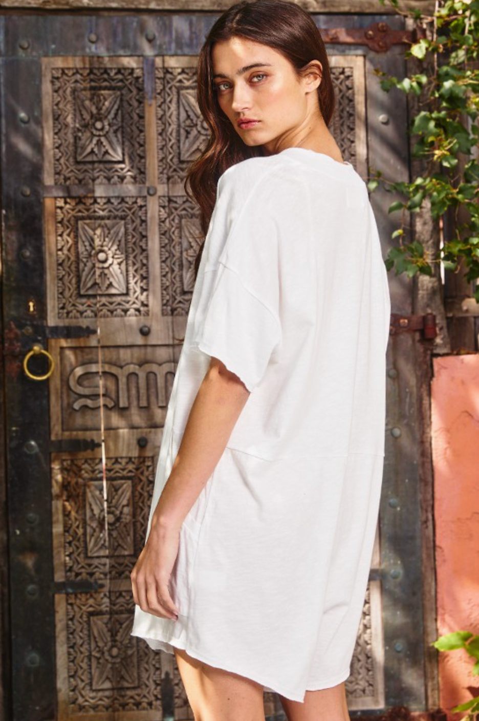 Sarah Oversized Tee-Shirt Romper
