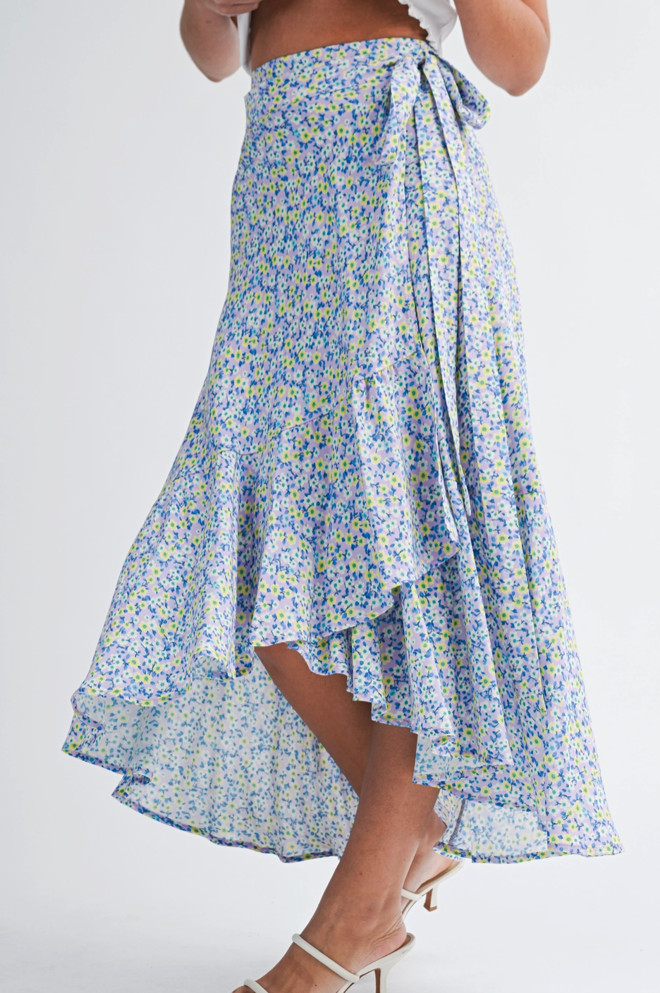 Caroline Floral Wrap Skirt