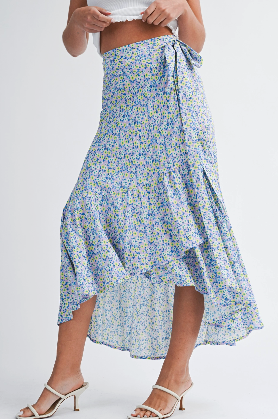 Caroline Floral Wrap Skirt