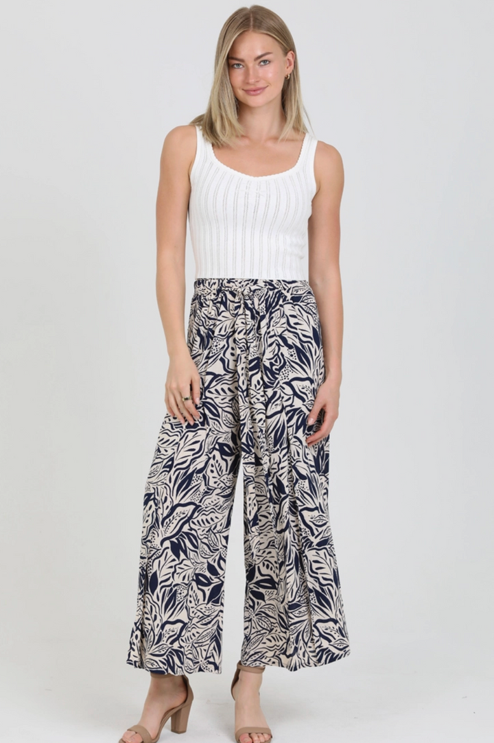 Navy Flowy Pants