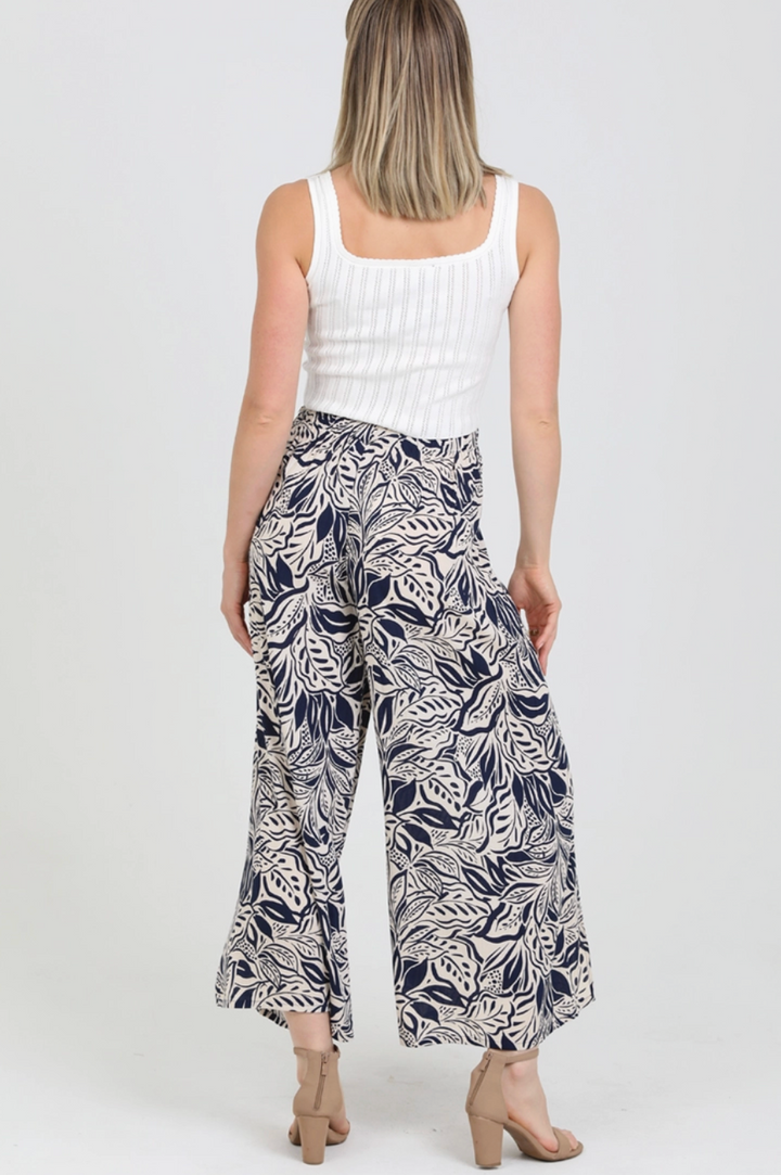 Navy Flowy Pants