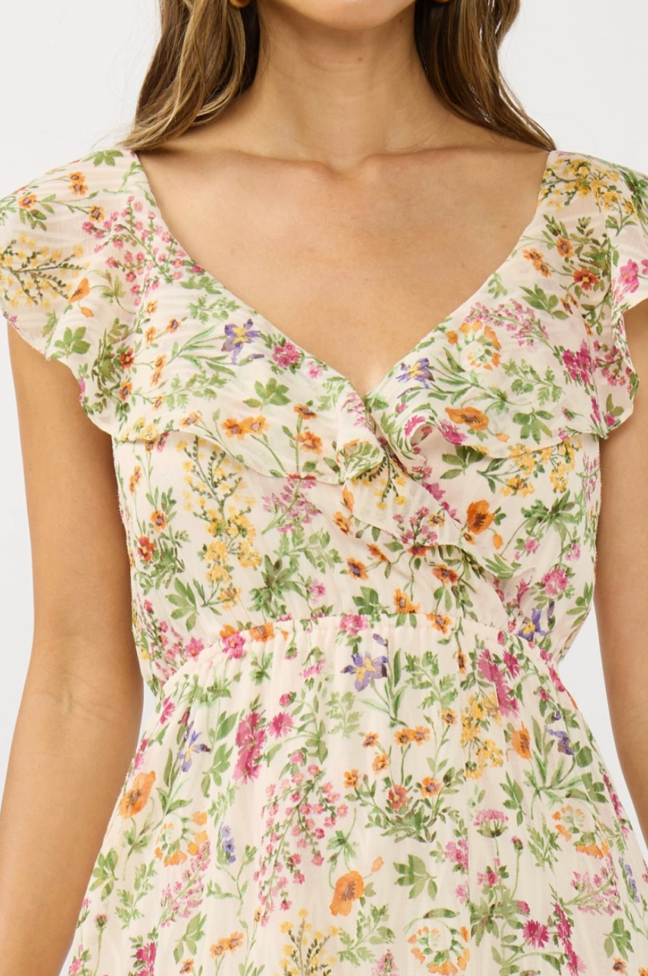 Katherine Tiered Maxi Dress With Slit