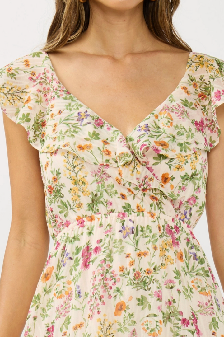 Katherine Tiered Maxi Dress With Slit