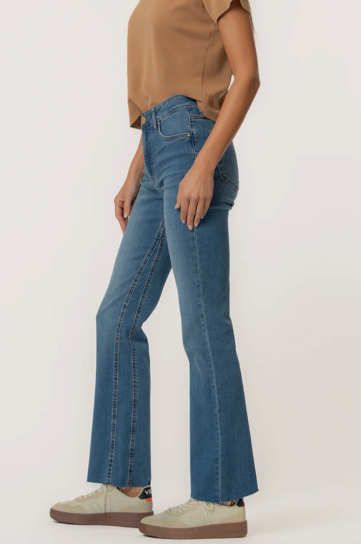 Kelly High Rise Ankle Flare Fab Ab - Senses Wash