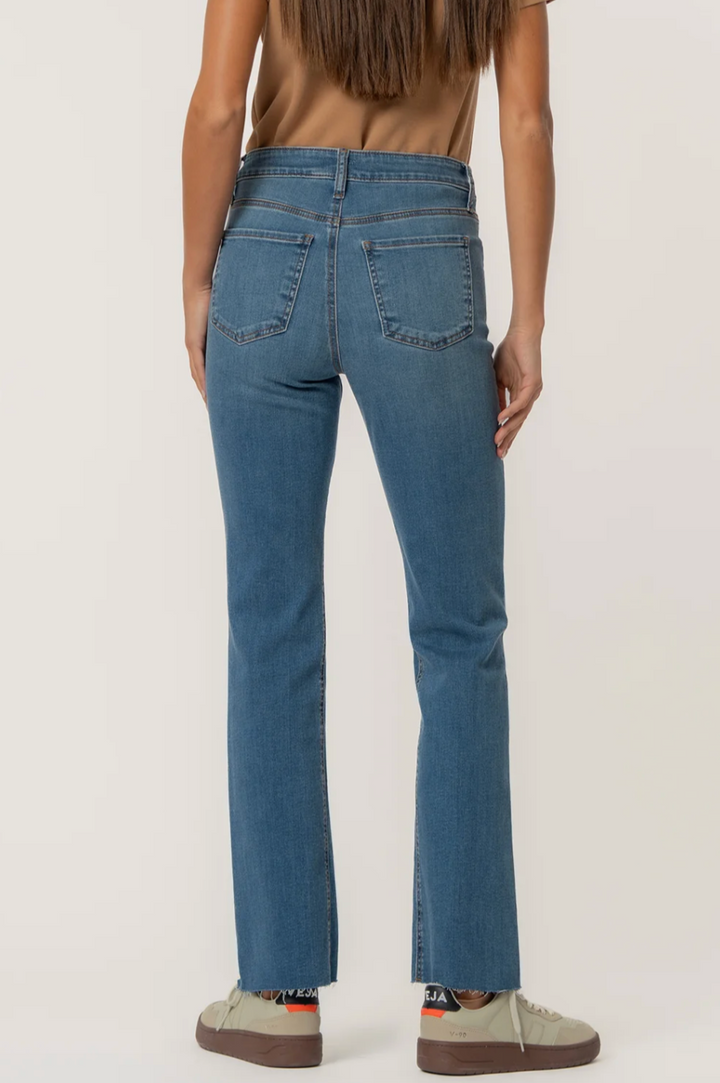 Kelly High Rise Ankle Flare Fab Ab - Senses Wash