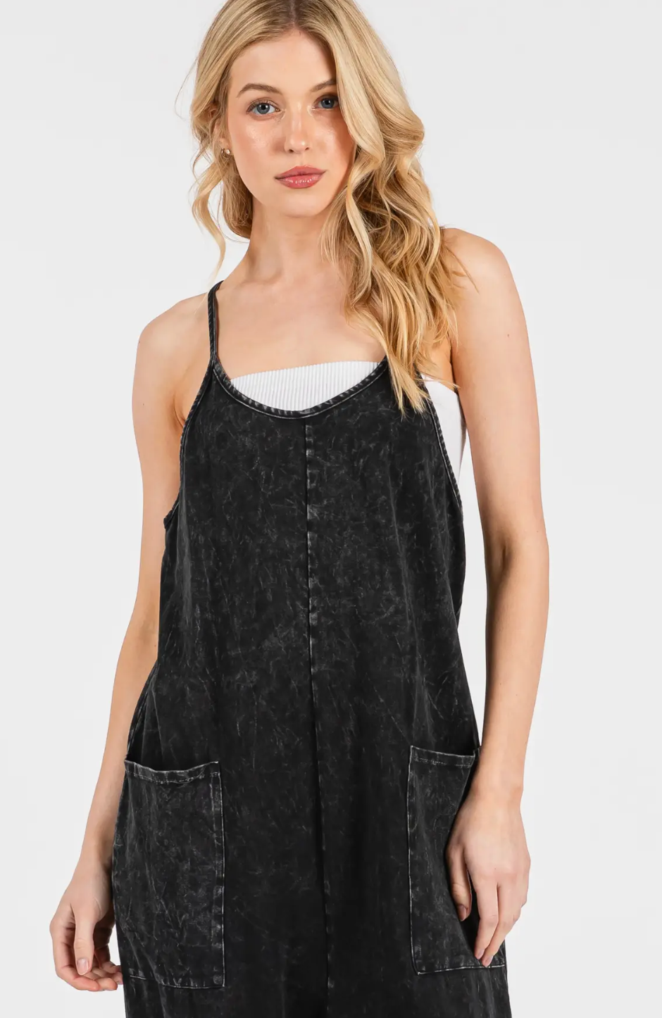 Julie Jumpsuit - Washed Black
