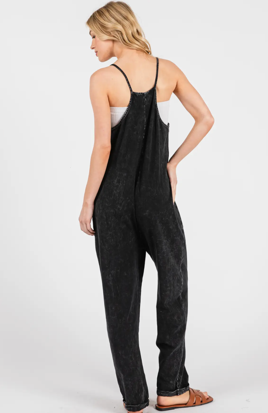 Julie Jumpsuit - Washed Black