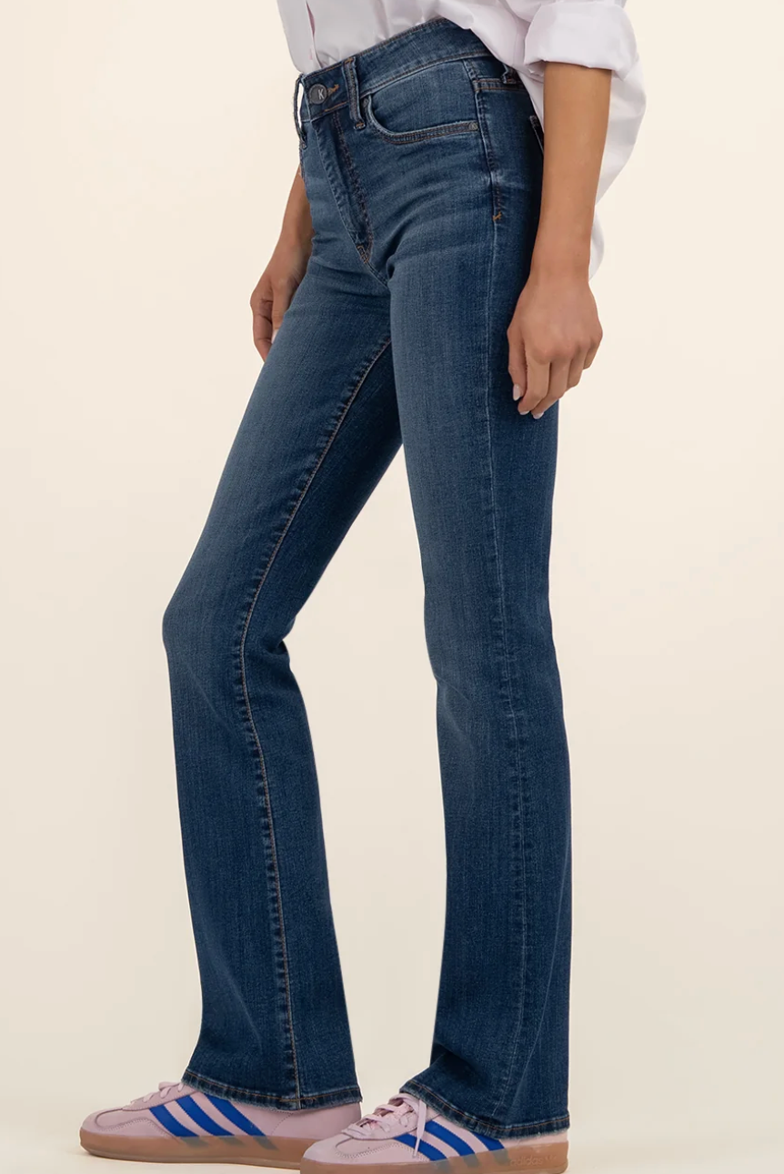 Natalie High Rise Fab Ab Bootcut - Allied Wash