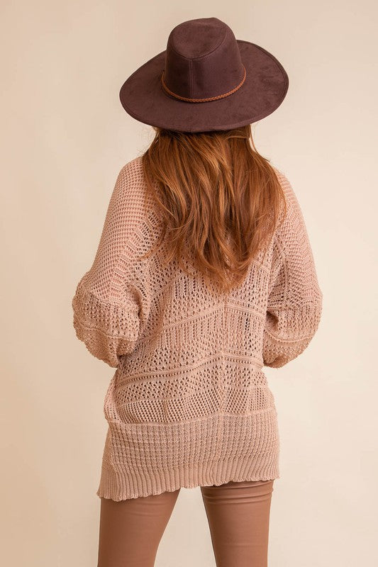 Knit Netted Cardigan | ONLINE EXCLUSIVE