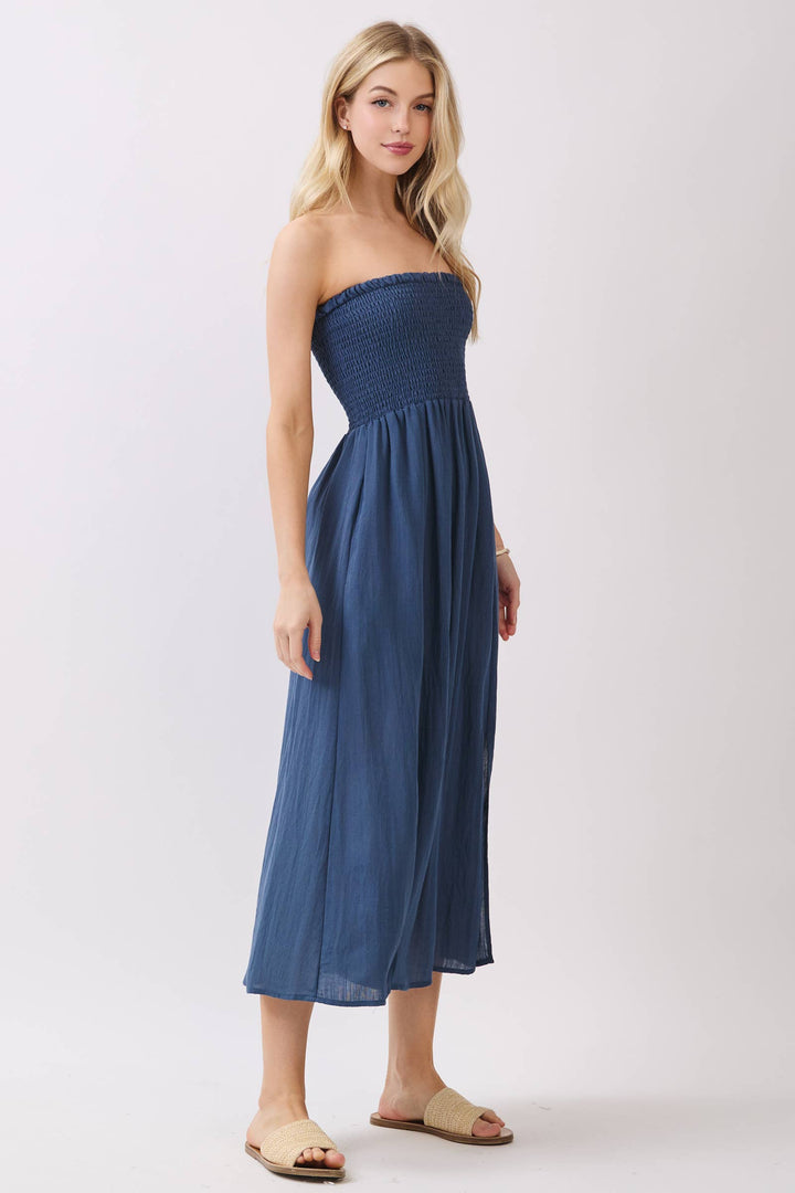 Lyla Strapless dress - Midnight