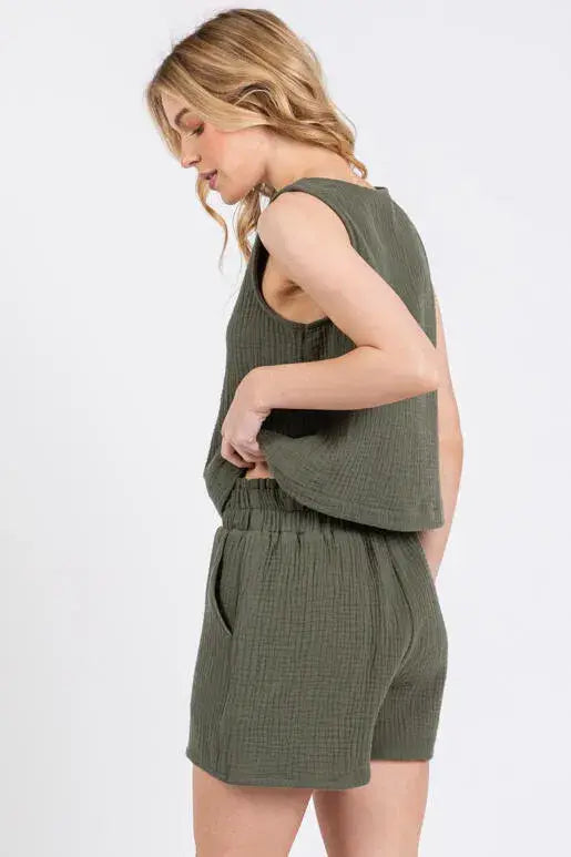 Sophia Gauze Shorts